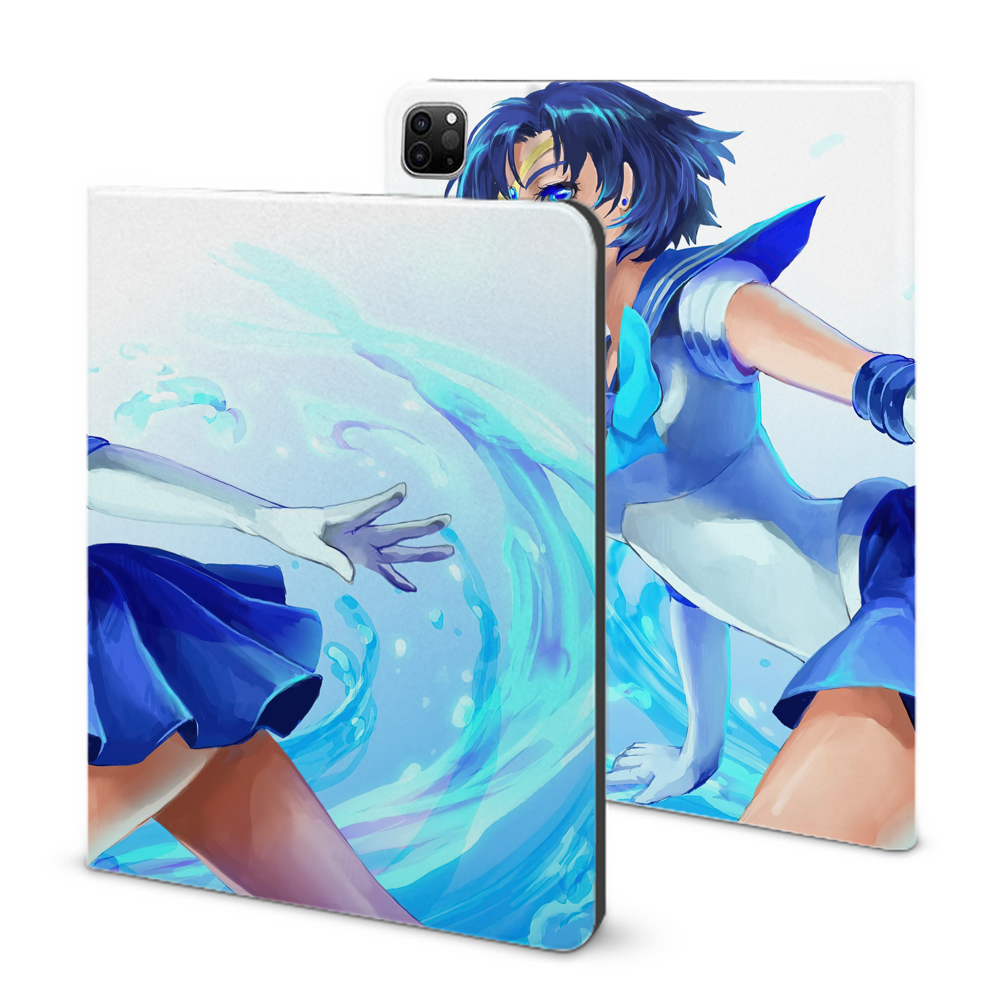 （画像用） 美少女戦士セーラームーン Sailor Moon IPad ケース ブック型 PUレザー TPU 耐衝撃 軽量 薄型 ペン収納なし 全面保護 IPad 各モデル対応